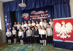 Dzieci z grupy II podczas występu.