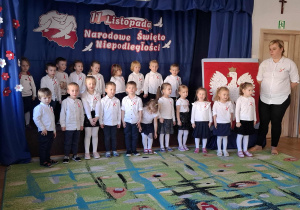 Dzieci z grupy I podczas występu