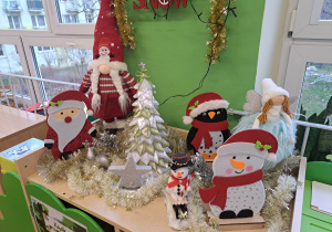 Kącik świąteczny w grupie trzeciej