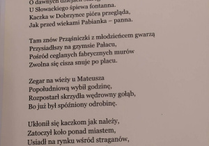 Wiersz napisany przez panią Dobrusię